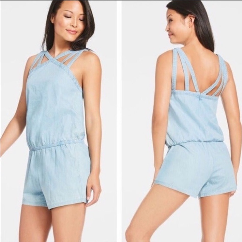 Fabletics | Chambray “Liza” Romper